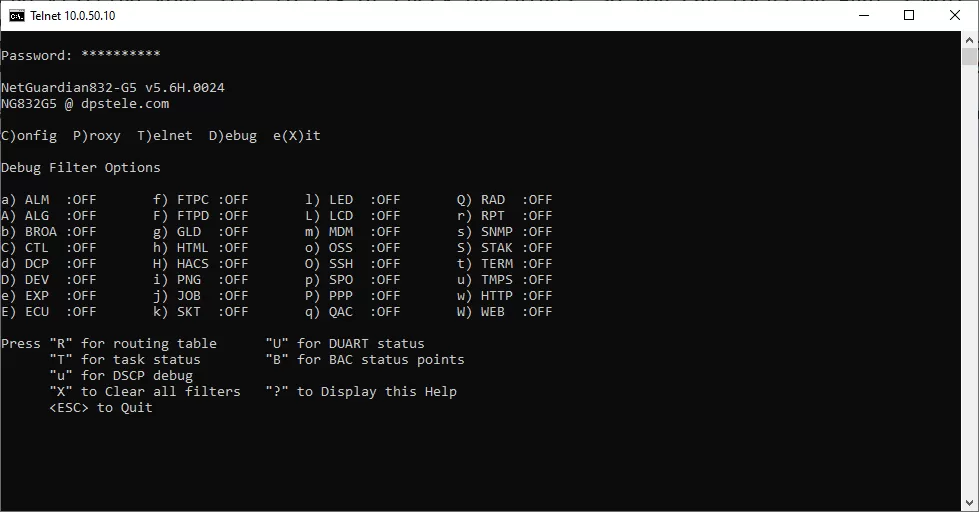 dps debug menu