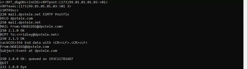 dps debug notifications