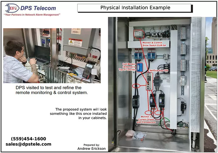 Bus stop control cabinet and NetGuardian DIN RTU