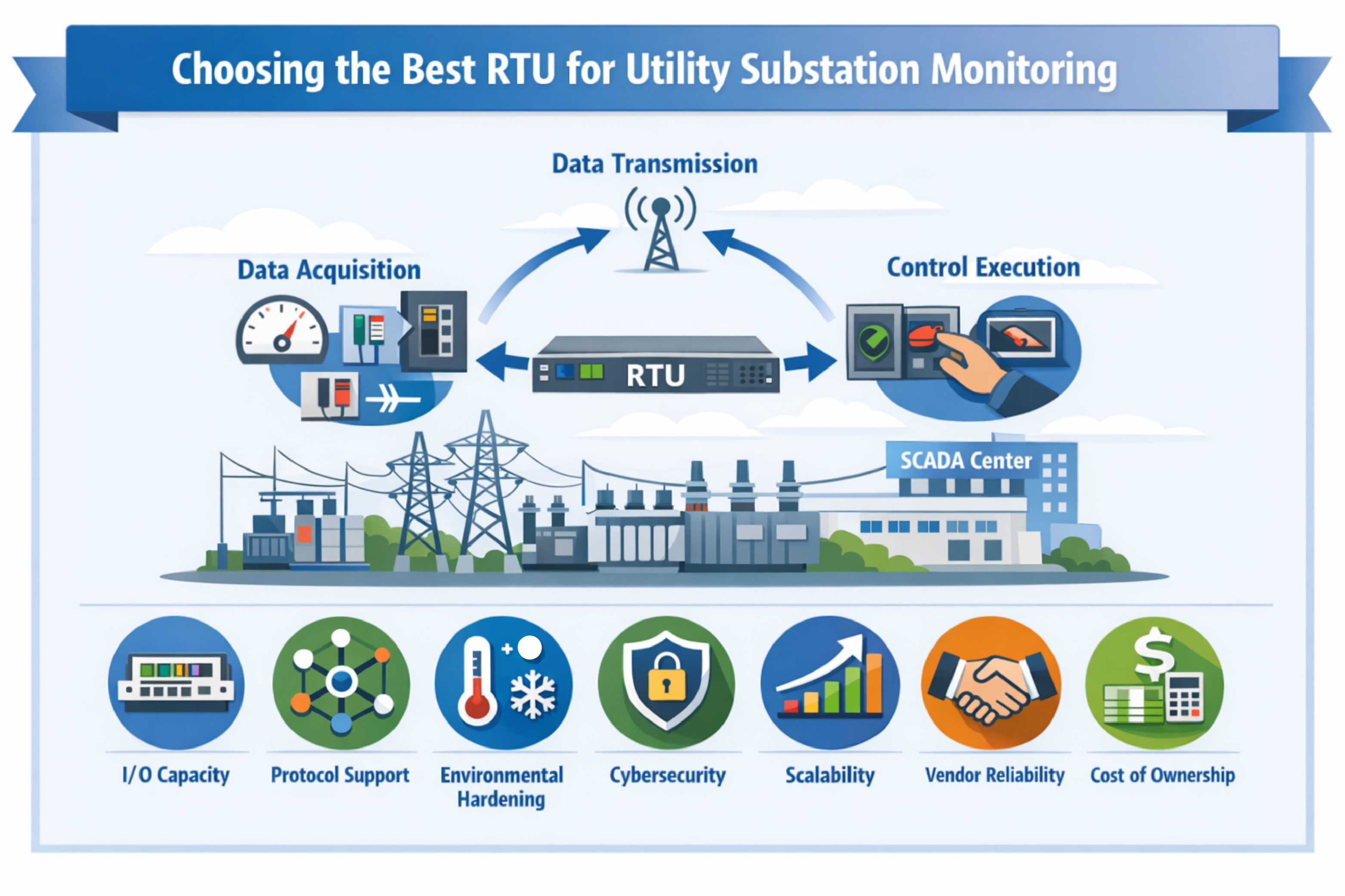 Choose the best RTU for Utility Substation Monitoring