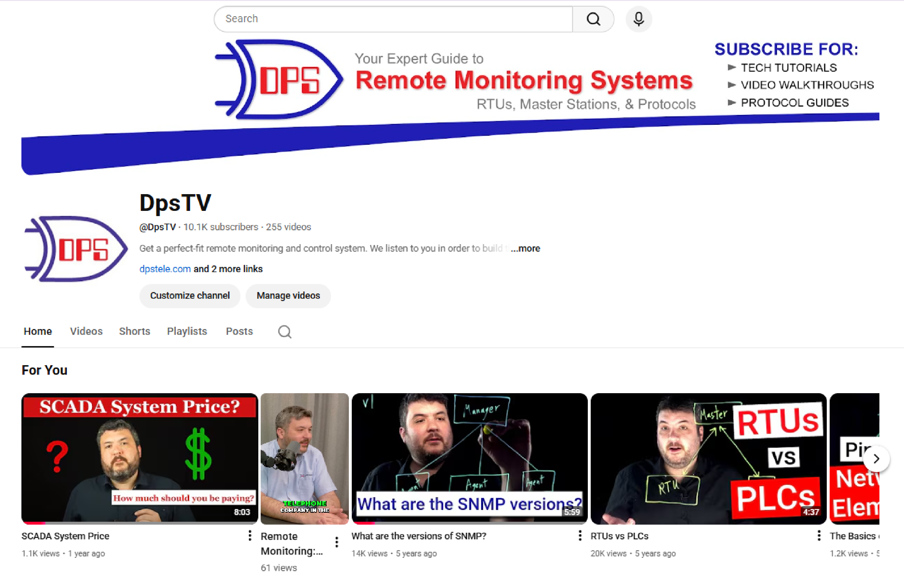 DpsTV YouTube Channel