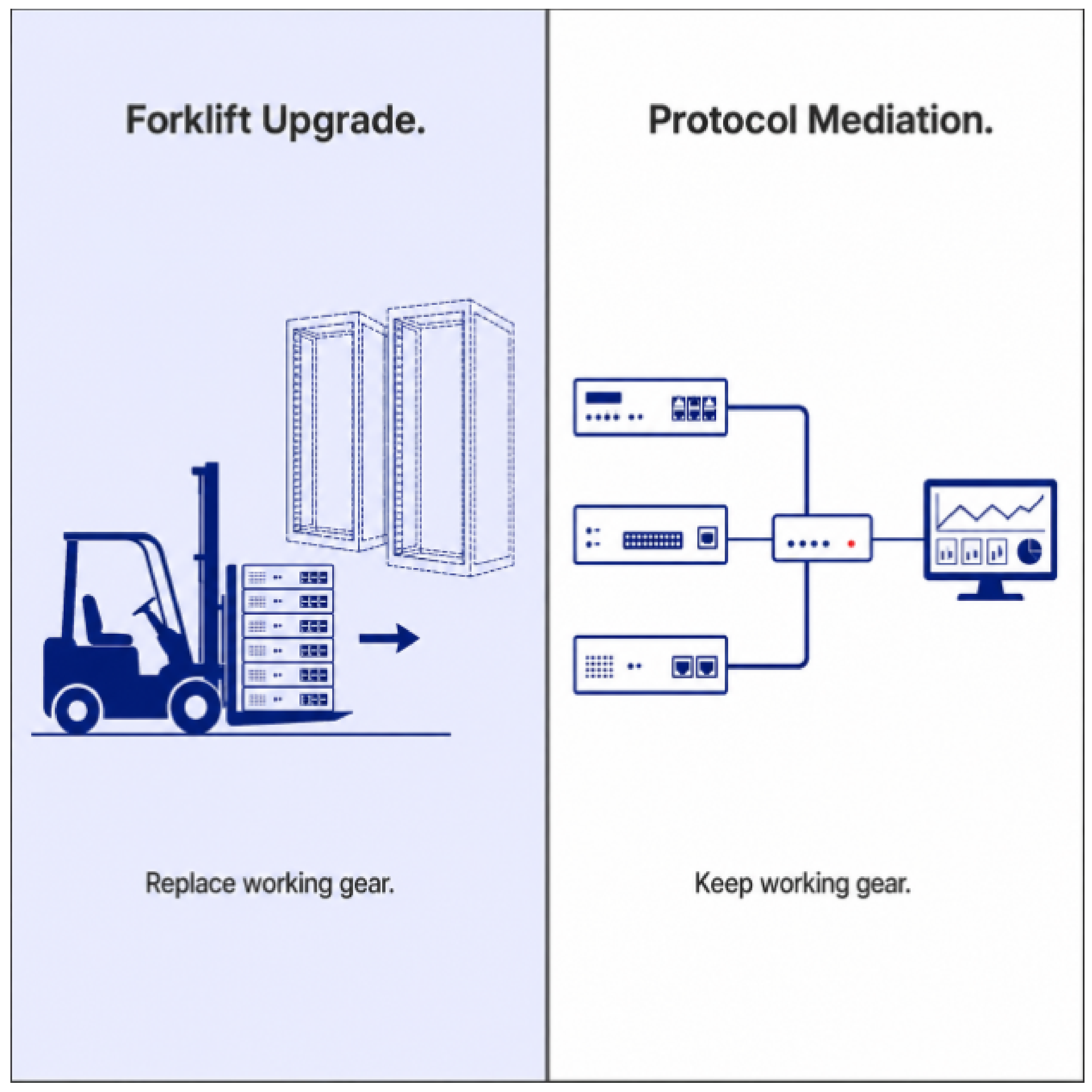 Forklift Upgrade vs Protocol Mediation