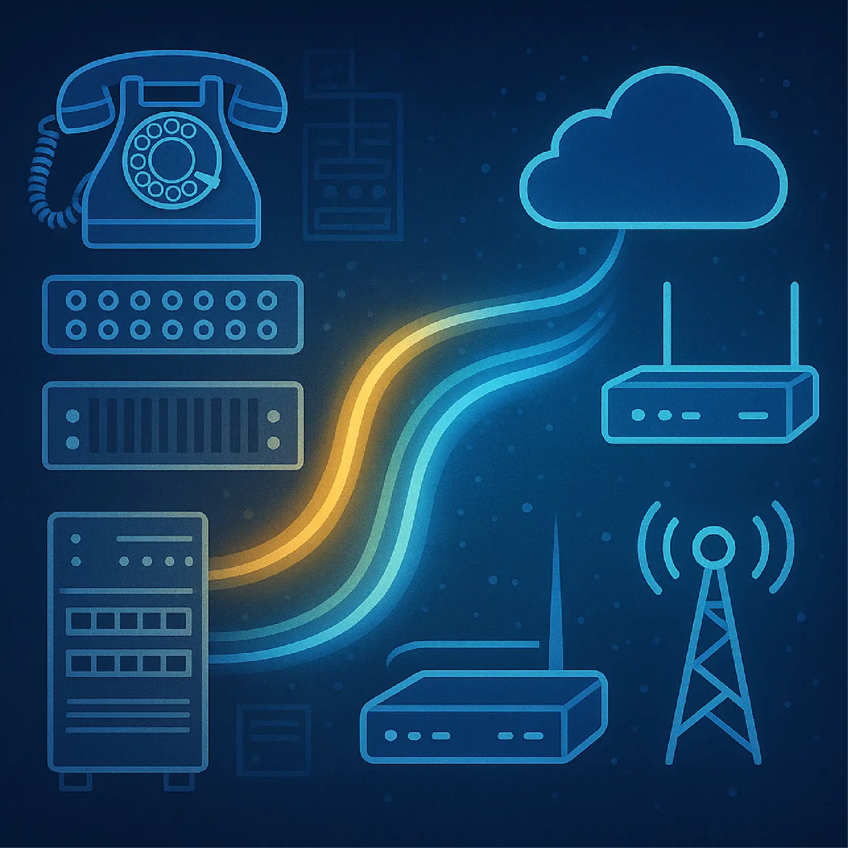 Integrating legacy telecom