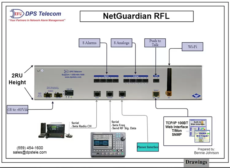 Back panel of the NetGuardian RFL