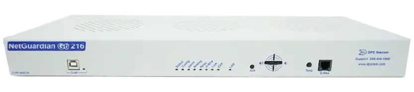 Front panel of NetGuardian 216 RTU