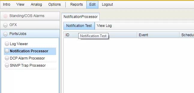 Notification processor on T/Mon