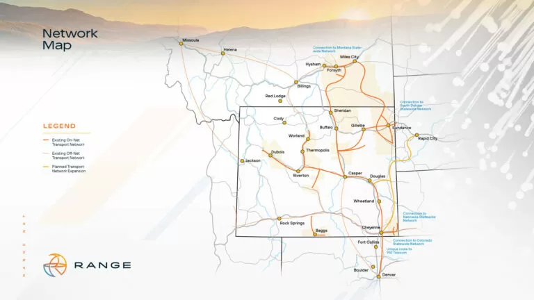 Range Communication service map