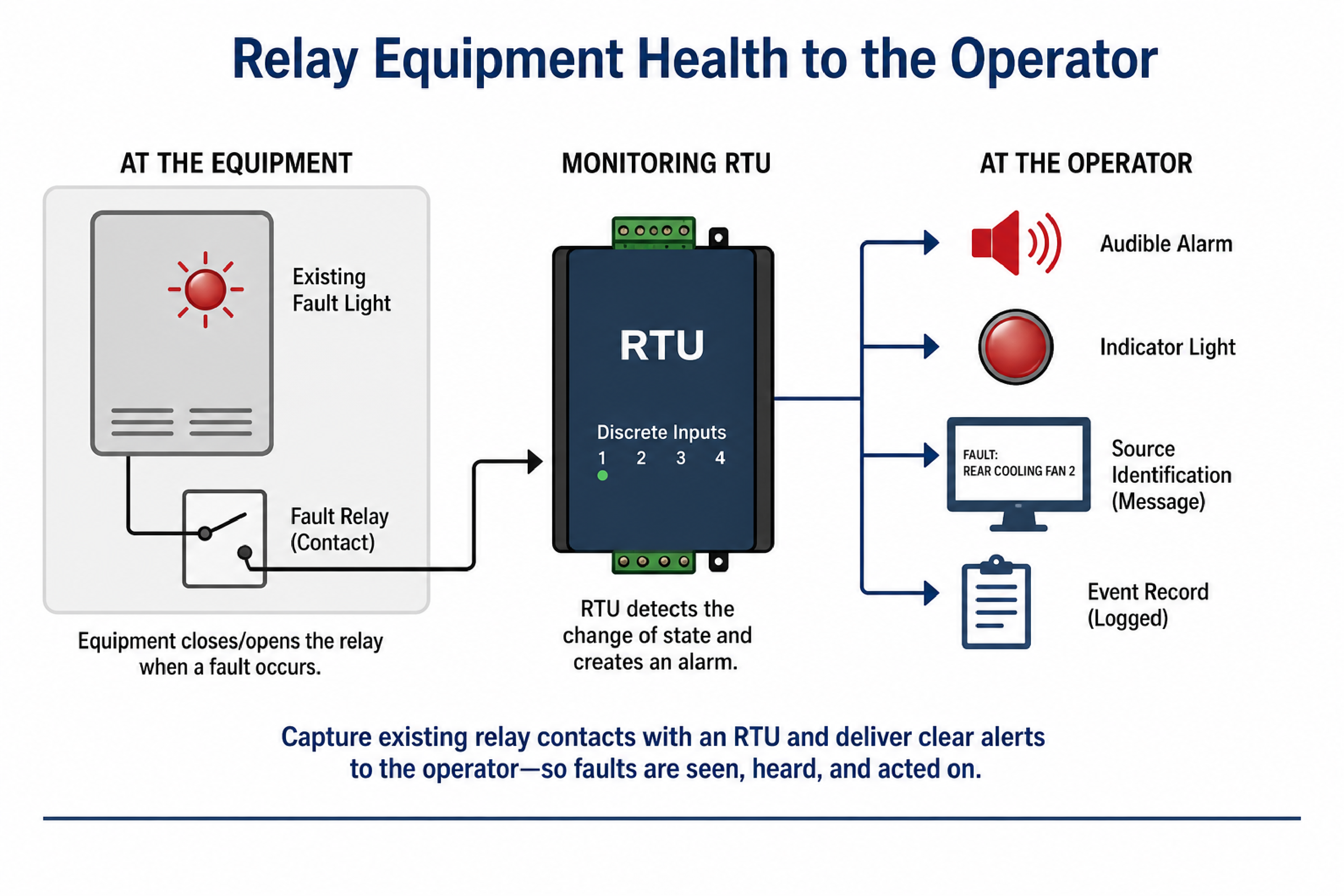 Relay equipment to the operator