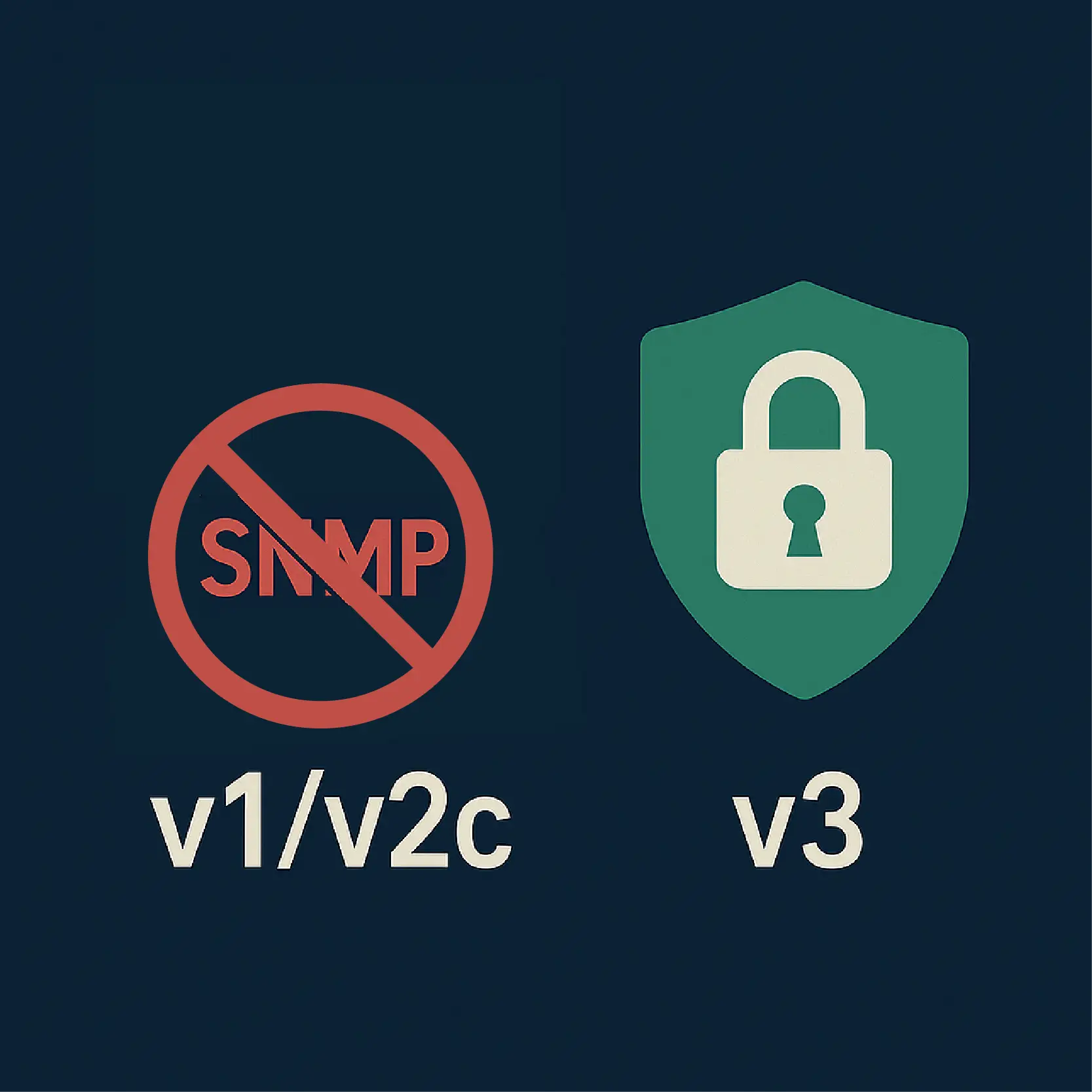 SNMP v1 and v2c vs v3