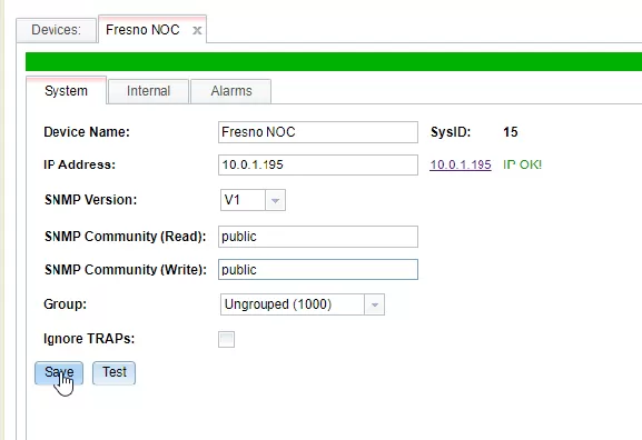 T/Mon setup communication