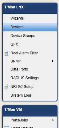 T/Mon Sidenav Devices Highlighted