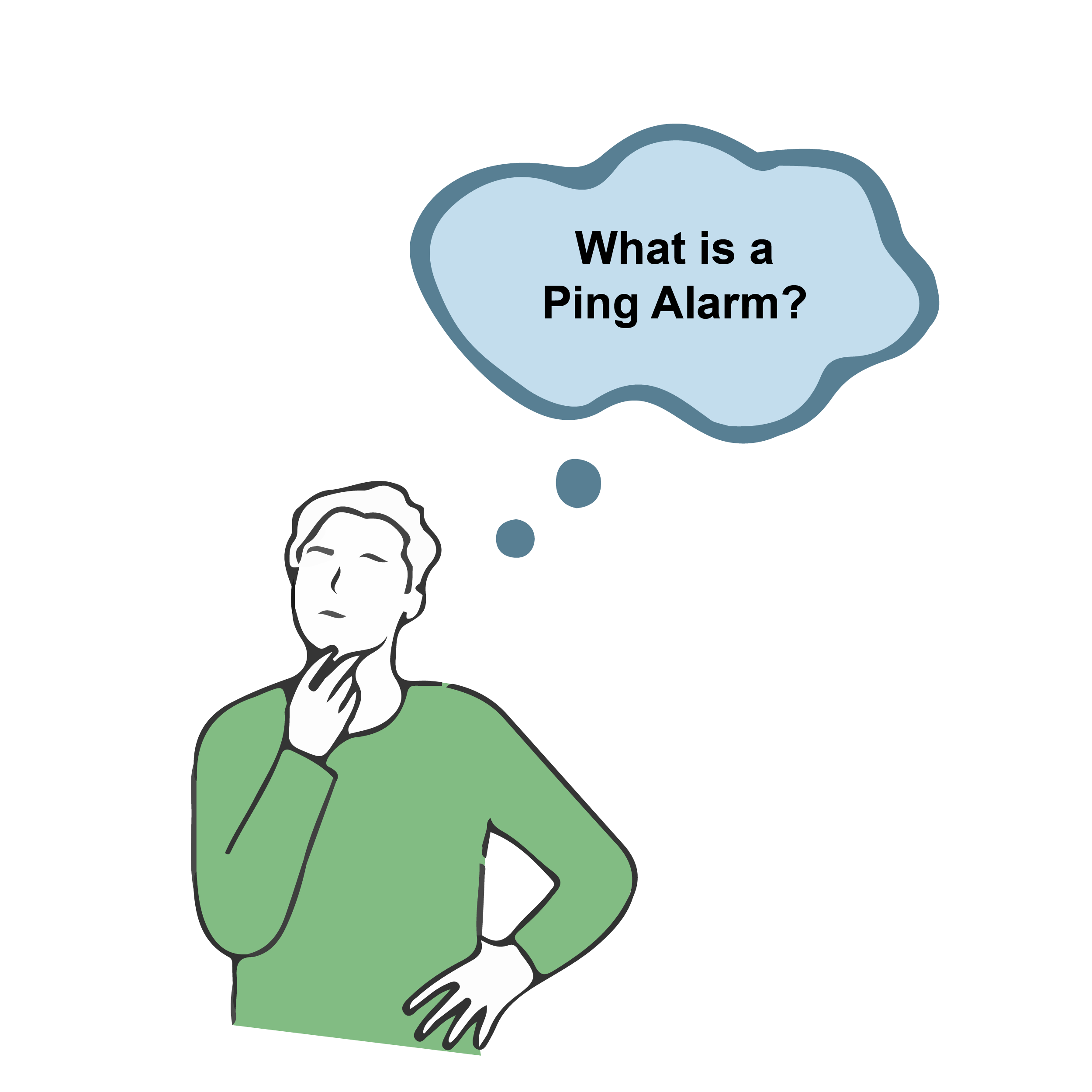 What is a ping alarm?