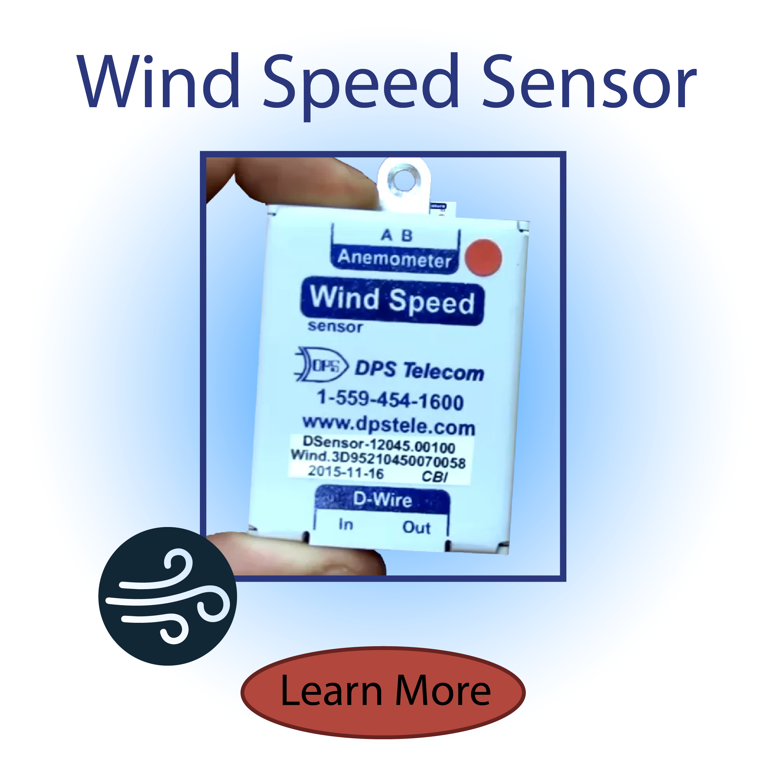 Wind speed sensor