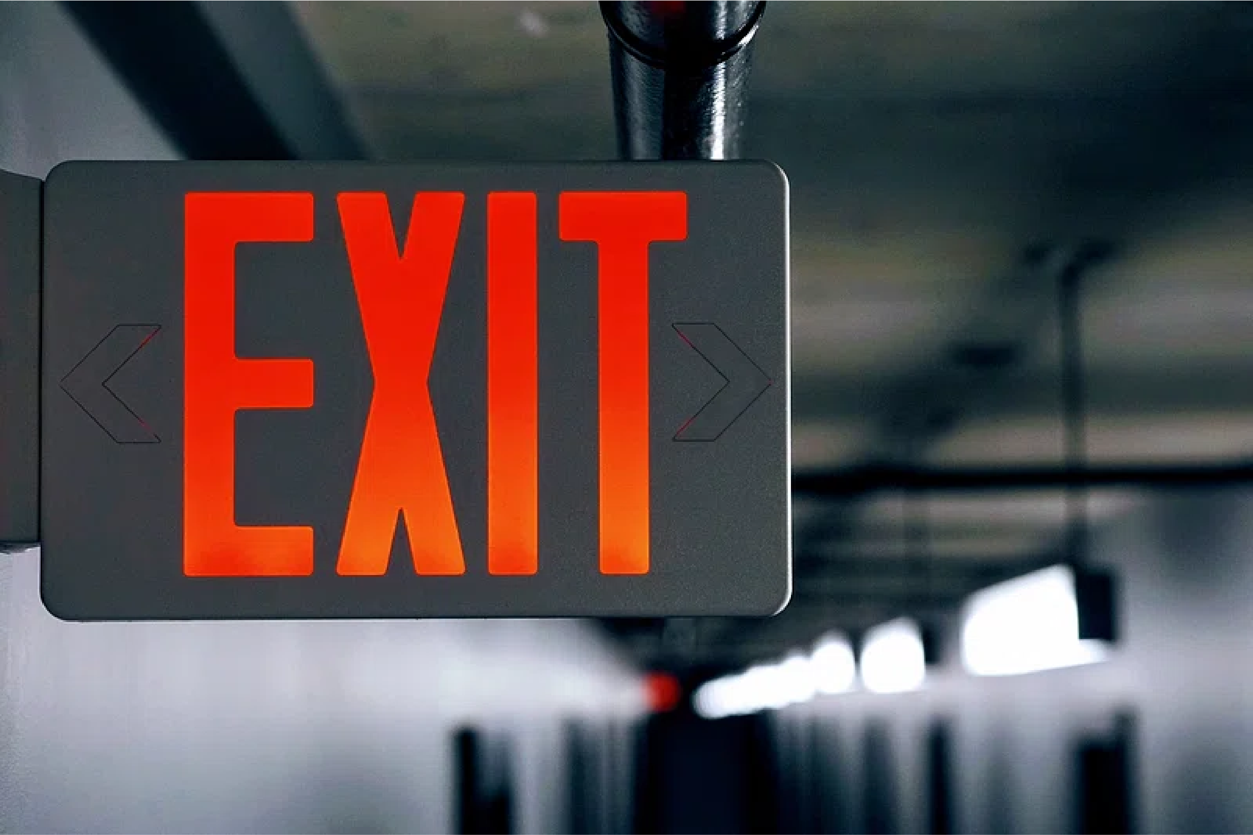 Emergency exit sign