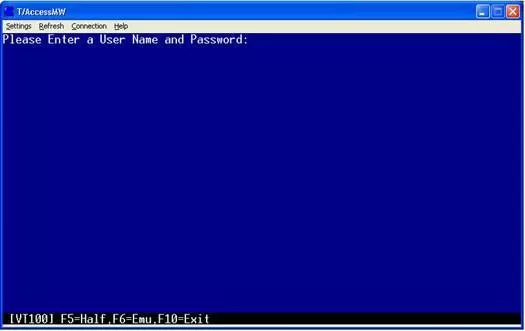 You can type commands here that you normally typed from your other interface.
