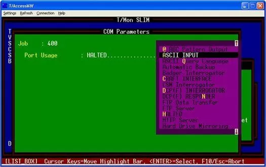 Create ASCII Input job