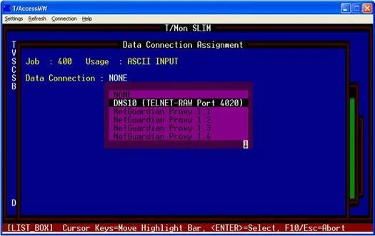 Select the newly created Data Connection
