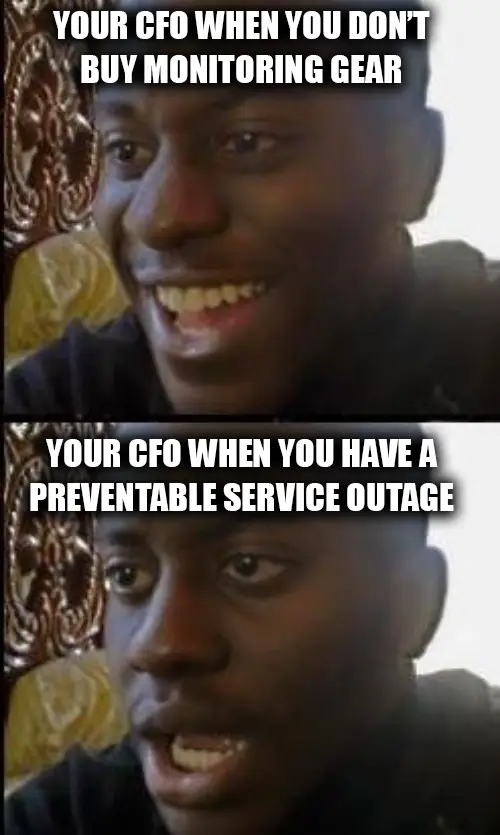 Meme about Battery Monitoring ROI