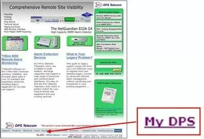 My DPS link on DPS Home