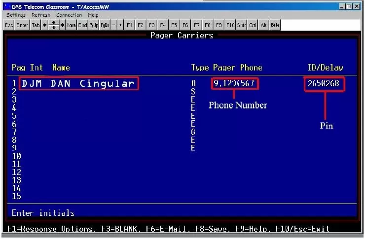 T/Mon XM Pager Carrier
