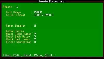 configure remote port parameters job 4