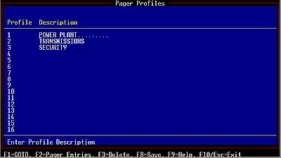 configure pager profiles