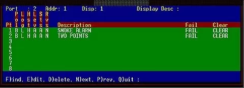 define alarm notifications for point descriptions