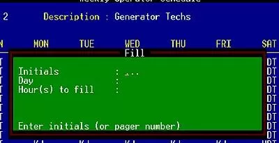 configure operator weekly pager schedule