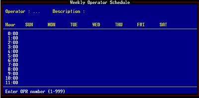 assign operator numbers for technicians