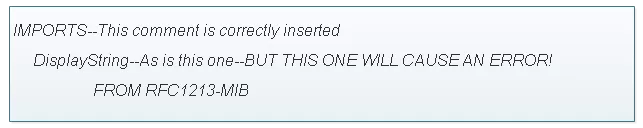 MIB typos