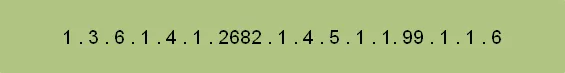 SNMP object identifier