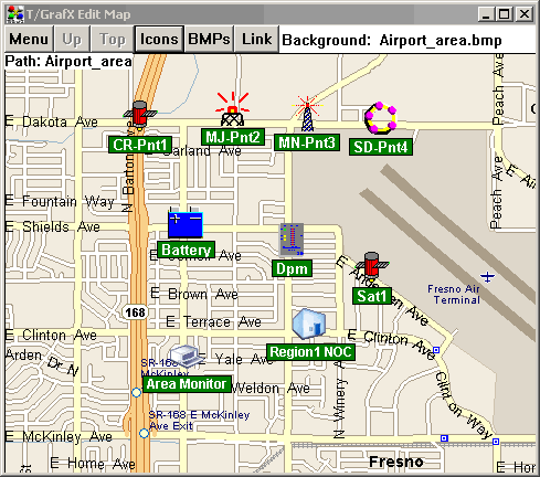 T/GrafX Map Editing Window