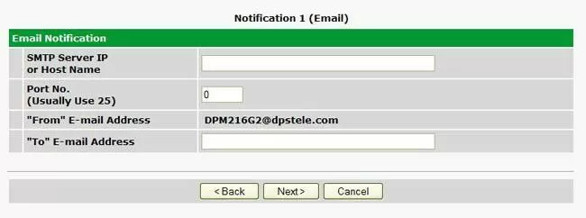 DPM G2 Web Interface