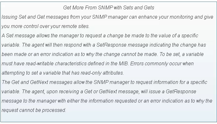 SNMP Get and Set