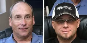 Nick Buehler and Jim Welker of Wheatland Electric