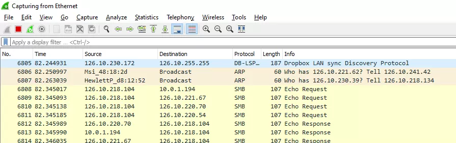 Wireshark Packet